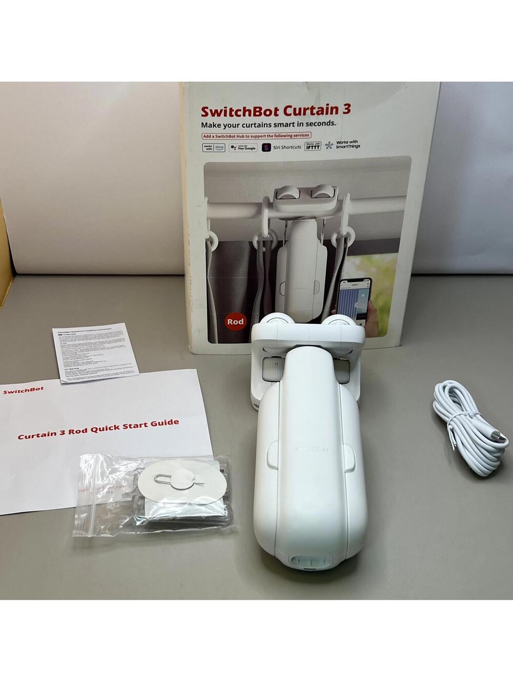 SwitchBot Automatic Curtain Opener 3 Smart Motor - White, Rod - Picture 4 of 8